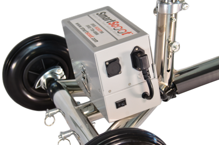 SmartScoot Lightweight Three Wheel Folding Electric Scooter - Image 6