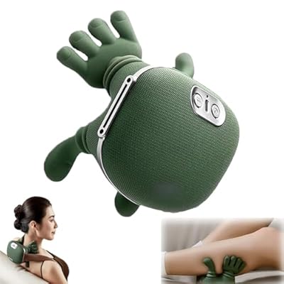 Massage Master for Shoulder,Neck Massager Pillow,with 3-Speed Adjustment, Massage Master for Shoulders, Necks, Lower Abdominal, Compact and Lightweight (1pcs)