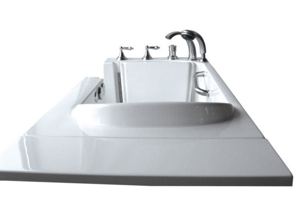 Avora Bath Walk-In Soaker Tub – Right & Left Hand Options, 53"x26"x36" - Image 8