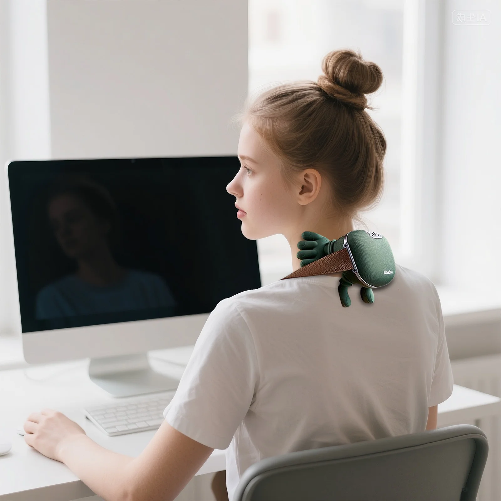 Massage Master for Shoulder,Neck Massager Pillow,with 3-Speed Adjustment, Massage Master for Shoulders, Necks, Lower Abdominal, Compact and Lightweight (1pcs) - Image 8