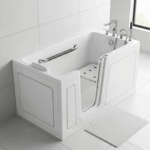 Avora Bath Walk-In Soaker Tub – Right & Left Hand Options, 38"x33"x38"