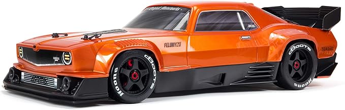ARRMA 1/7 Felony 6S BLX Street Bash All-Road Muscle Car RTR (Ready-to-Run Transmitter and Receiver Included, Batteries and Charger Required), ARA7617V2T2