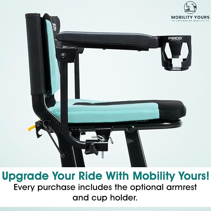 Pride Go Go Super Portable Scooter + Accessories, USA Made, Airline Approved, Foldable Power Electric Scooter for Adults, Lithium Battery, 300 lb Capacity, Weighs Only 41.6 lbs, LED Lighting - Image 4