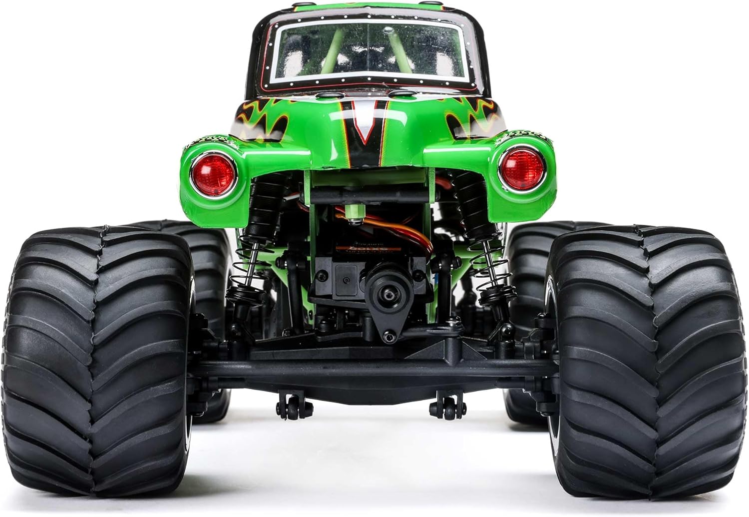 Losi 1/18 Mini LMT Grave Digger 2S 4X4 RTR Brushed Monster Truck Battery & Charger Included Green LOS01026T1 - Image 6