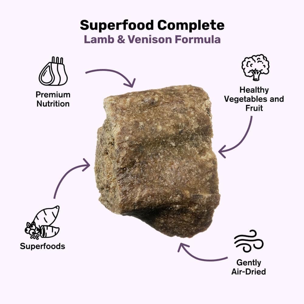 BADLANDS RANCH by Katherine Heigl- Superfood Complete, Air-Dried Adult Dog Food - High Protein, Zero Fillers, Superfood Nutrition (64 Ounce (Pack of 4), Lamb & Venison) - Image 4