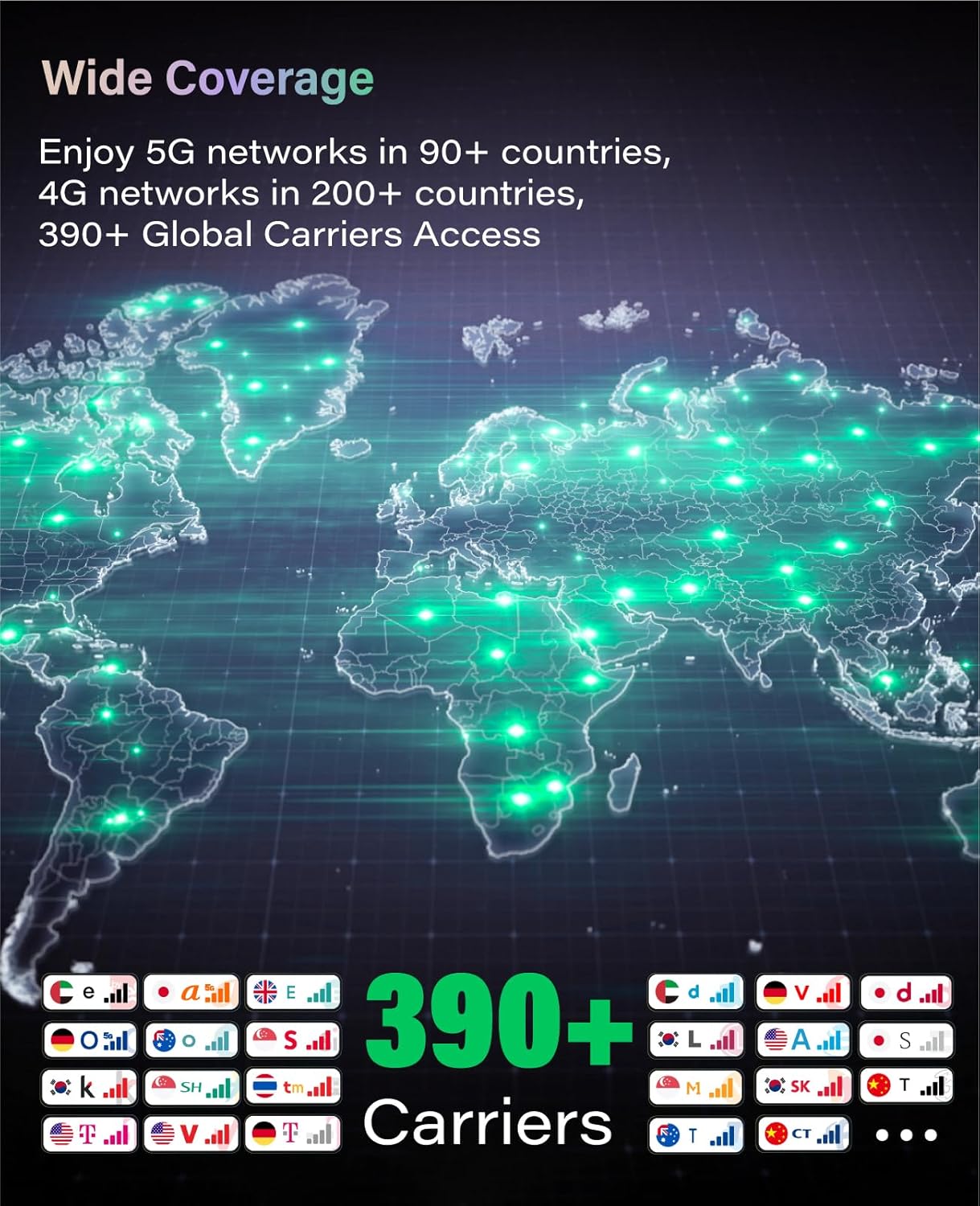 GlocalMe Numen Air 5G Mobile Hotspot, Portable WiFi Hotspot for Travel in 200+ Countries, Ultra High Speed Pocket Hotspot Device with Speed Up to 2.5Gbps, No SIM Card Required, 16 Connected Devices - Image 3