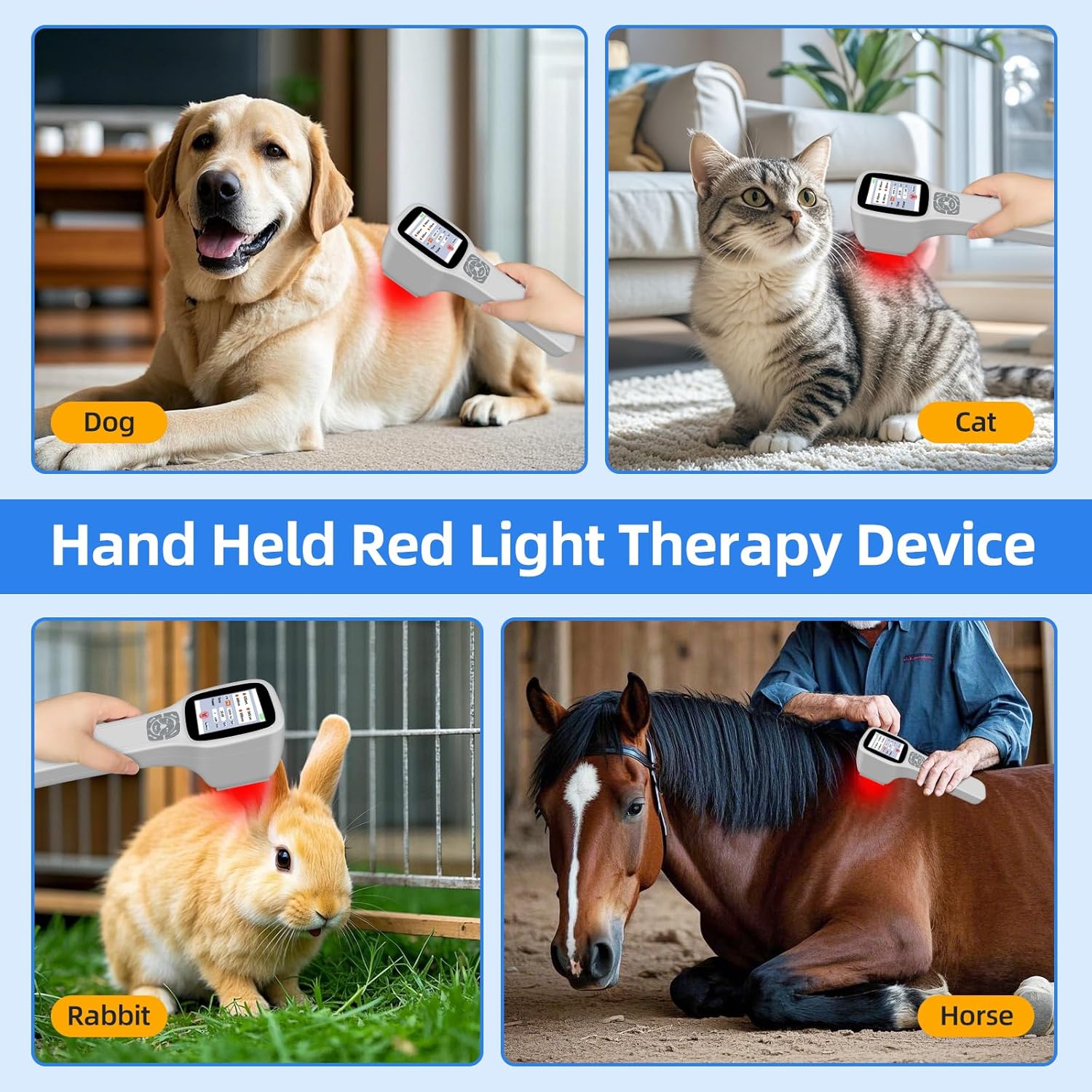 Cold Laser Therapy Device for Dogs, Infrared Red Light Laser Therapy For Dog Joint, 650nm*10+808nm*5+905nm*5+980nm*5, Muscle Relax and Pain Relief, Pet Laser Therapy at Home For Dogs, Cat and Horse - Image 6