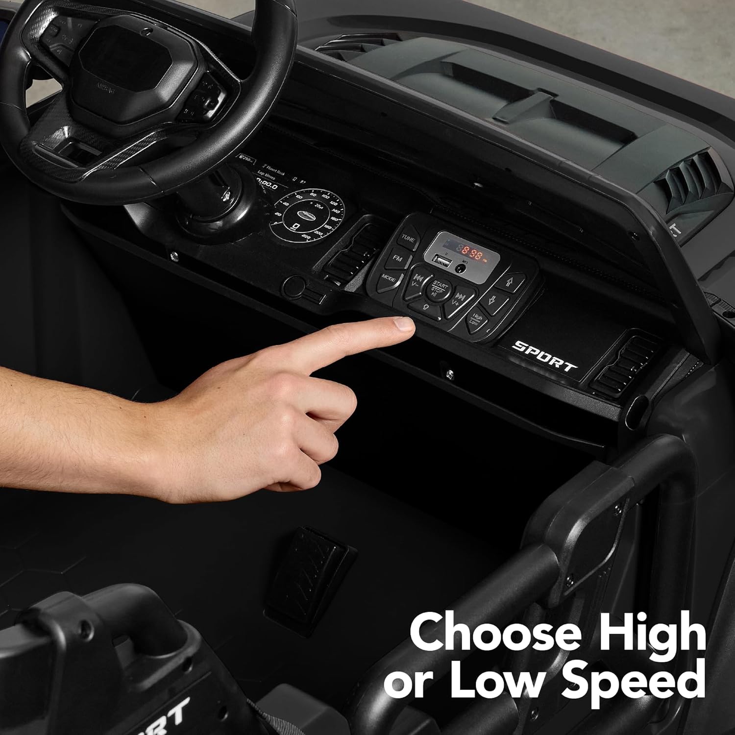 Best Choice Products Kids 24V 2-Seater Electric Ride On Car Truck w/ 132lb Weight Capacity, Parent Control, Bluetooth, LED Lights - Image 6