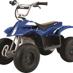 Razor Dirt Quad - 24V Electric 4-Wheeler ATV - Twist-Grip Variable-Speed Acceleration Control, Hand-Operated Disc Brake, 12" Knobby Air-Filled Tires