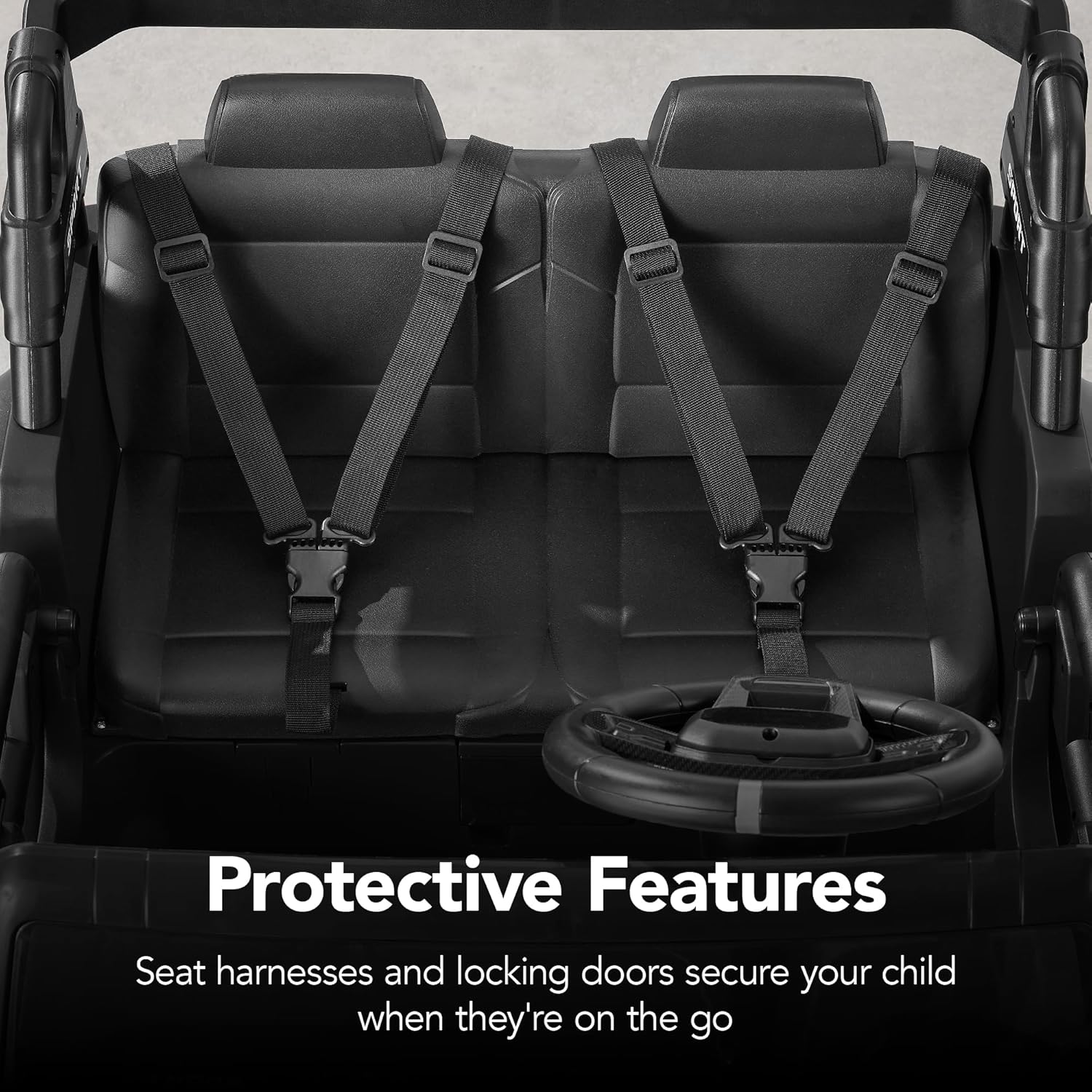 Best Choice Products Kids 24V 2-Seater Electric Ride On Car Truck w/ 132lb Weight Capacity, Parent Control, Bluetooth, LED Lights - Image 7