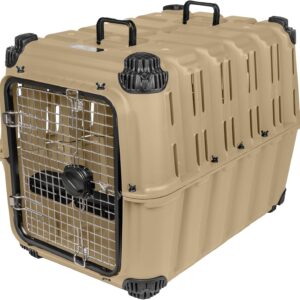 Mammoth Guardian Dog Kennel 36" Heavy Duty Travel & Outdoor Crate for Puppies, Small, Medium & Large Dogs, Secure 3 Bolt Lock, Adventure Ready for Hunting, Camping & Offroad
