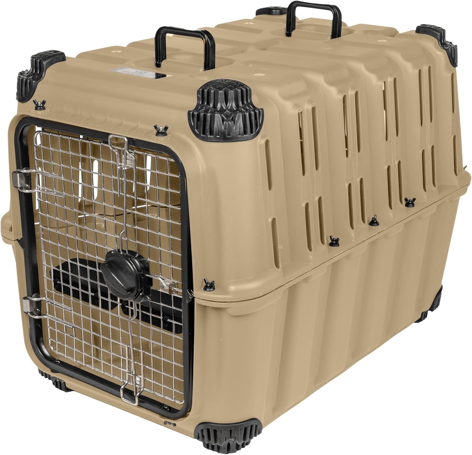 Mammoth Guardian Dog Kennel 36" Heavy Duty Travel & Outdoor Crate for Puppies, Small, Medium & Large Dogs, Secure 3 Bolt Lock, Adventure Ready for Hunting, Camping & Offroad